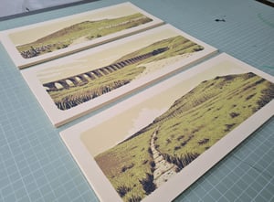 Image of Yorkshire Three Peaks - individual silkscreen prints