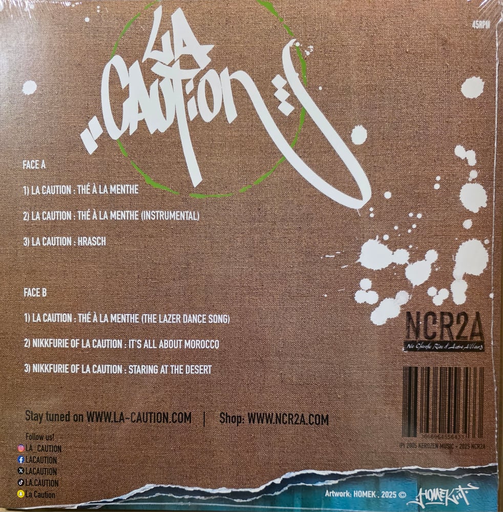 Image of La Caution : Thé à la Menthe (maxi vinyl) Collector (Artwork revisited by Homek)