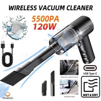 PCMOS 1PC Wireless Vacuum Cleaner Dual Use for Home and Car 