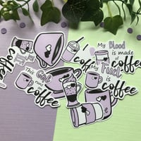 Image 1 of Coffee Lover Sticker Pack - 230