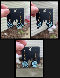 Image 1 of Sparkle / Needle / Yarn Ball Earrings (multiple