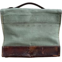 Image 4 of SWISS ARMY AMMO LEATHER AND CANVAS CARRYING CASE  C.1964