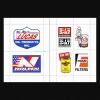Image 2 of [MASALA NOIR®] RACING LOGOS & STICKERS (1980–1990)