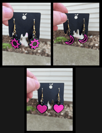 Image 1 of Sun / Moon / Heart Earrings (multiple)