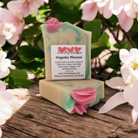 Magnolia Blossom, handmade goat milk and tallow soap