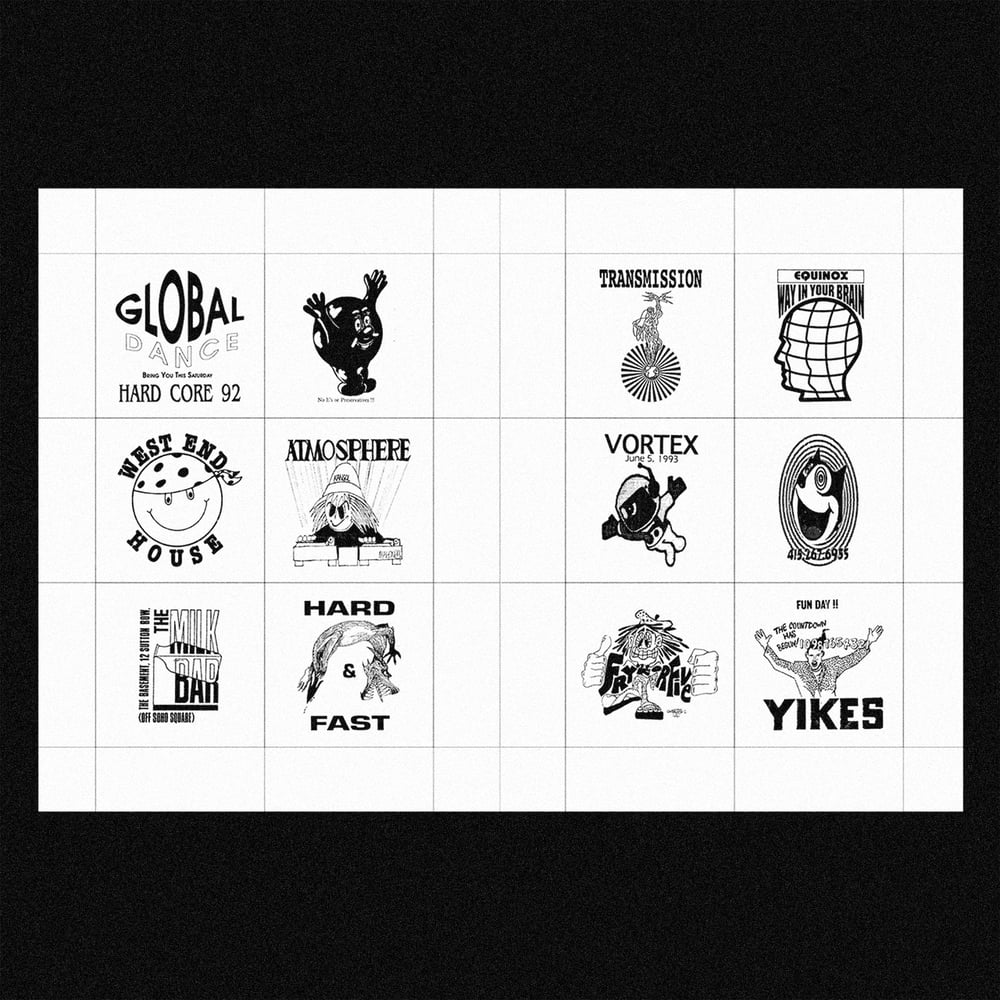 Image of [MASALA NOIR®] RAVE LOGOS (1988–2000)
