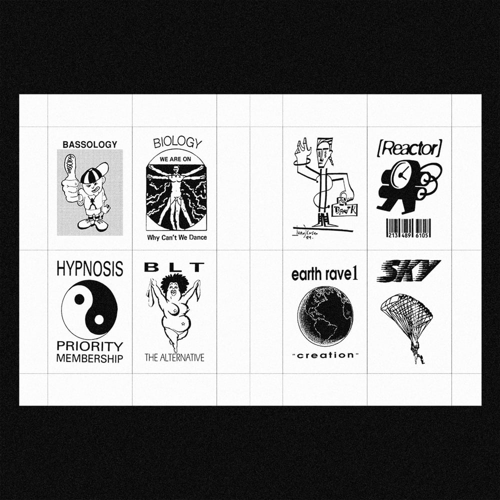 Image of [MASALA NOIR®] RAVE LOGOS (1988–2000)