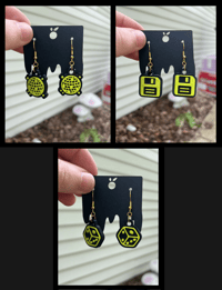 Image 1 of Disco Ball / Floppy Disk / Dice Earrings (multiple)
