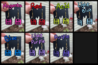 Image 2 of Disco Ball / Floppy Disk / Dice Earrings (multiple)