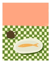 Image 1 of New Year Fish (pink and green)