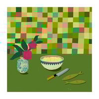Image 1 of Kitchen Supper (with camellias)