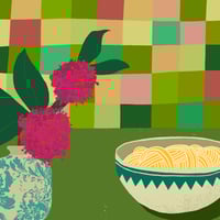 Image 3 of Kitchen Supper (with camellias)