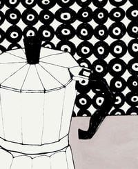 Image 3 of Coffee Pot with Wallpaper