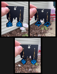 Image 1 of Circus Tent / Storm Cloud / Cactus Earrings (multiple)