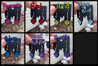 Image 2 of Circus Tent / Storm Cloud / Cactus Earrings (multiple)