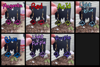 Image 3 of Circus Tent / Storm Cloud / Cactus Earrings (multiple)