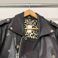 Image 2 of Leopard Lined Leather 80s L