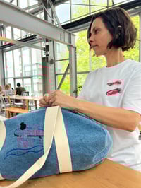Image 7 of  PRE-COMMANDE - Sac week end brodé "LIBERTE"- Collab' ADOLIE