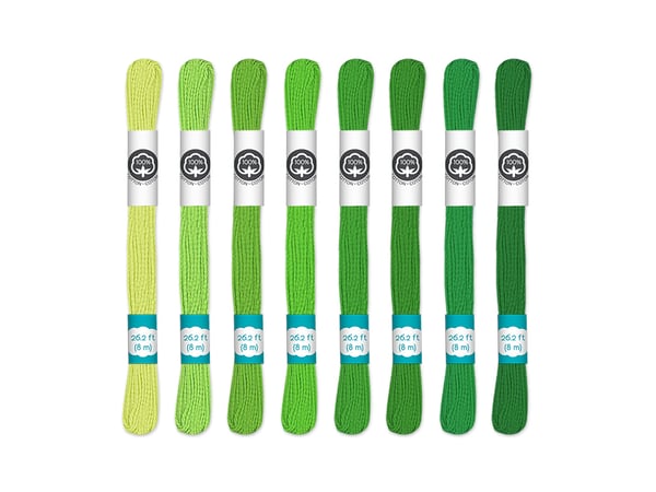 Image of Cotton Embroidery Floss - Go Green