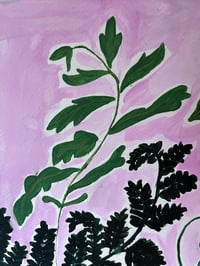 Image 4 of Ferns and Leaves Painting