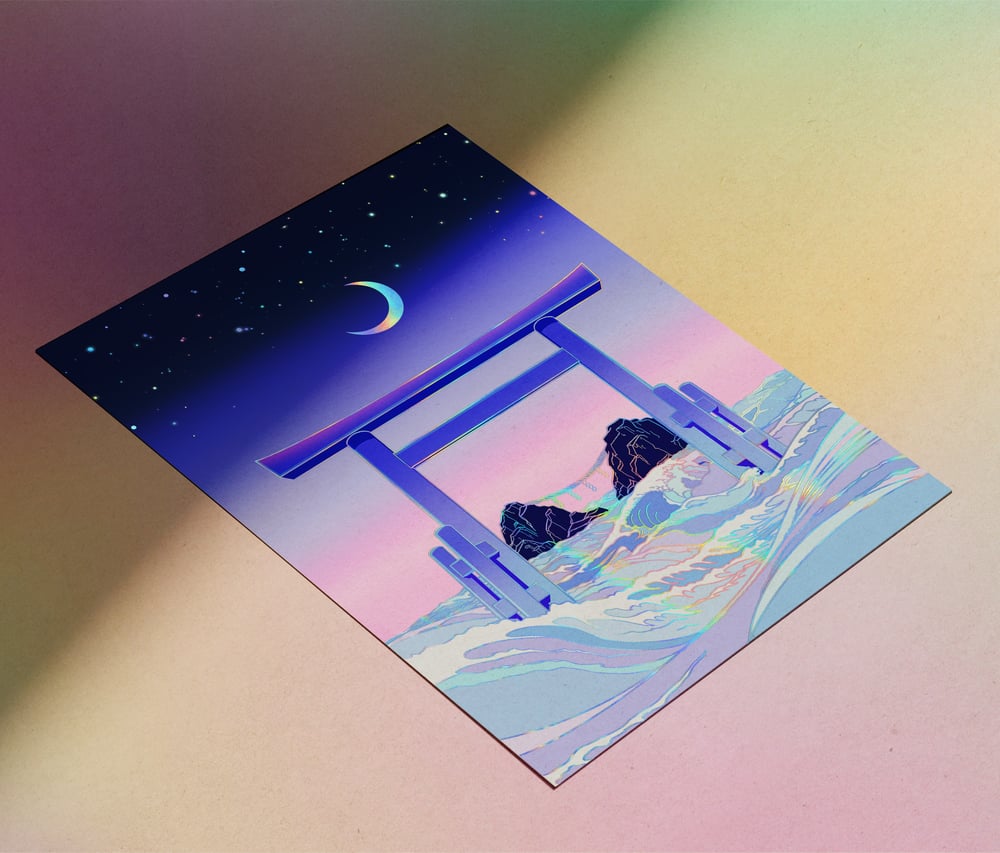 Image of Floating World - HOLOGRAPHIC PRINT - Available in two sizes