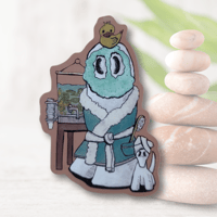 Image 1 of Vinyl Sticker Spa Day Swoopy Ghost