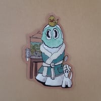 Image 2 of Vinyl Sticker Spa Day Swoopy Ghost