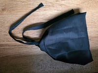 Image 3 of Linen Crown Cover with ties in Black 