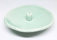 Image 2 of green swirly incense holder