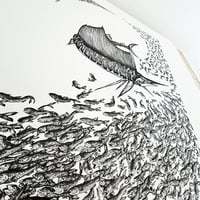 Image 2 of CHASSE AU LARGE - 50 x 70 cm