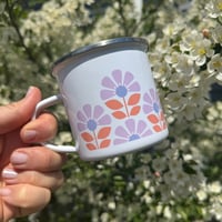 Image 2 of Lilac Enamel Mug