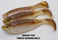 Image 2 of 4.5" Swimbait Split Belly (3 Pack) Assorted colors