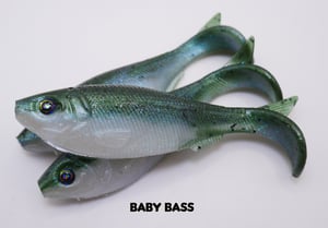 Image of 4.5" Swimbait Split Belly (3 Pack) Assorted colors