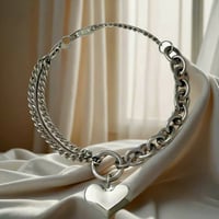 Image 5 of Sweetheart Chain Bracelet | Silver Stainless Steel 