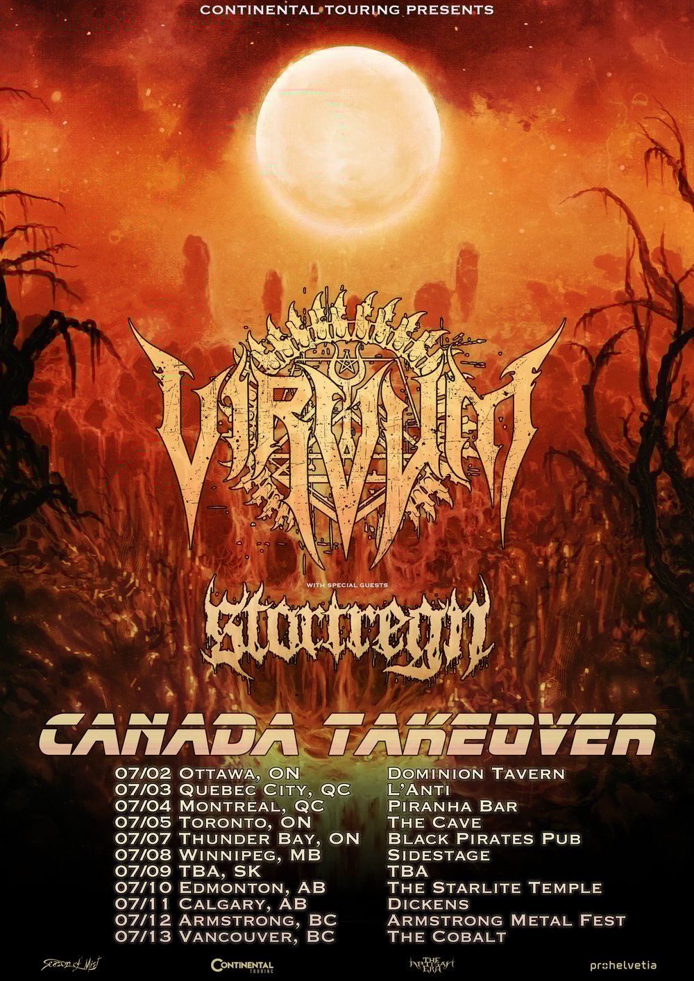 TICKET: Virvum / Stortregn - Sault Ste Marie (July 6th 2025)