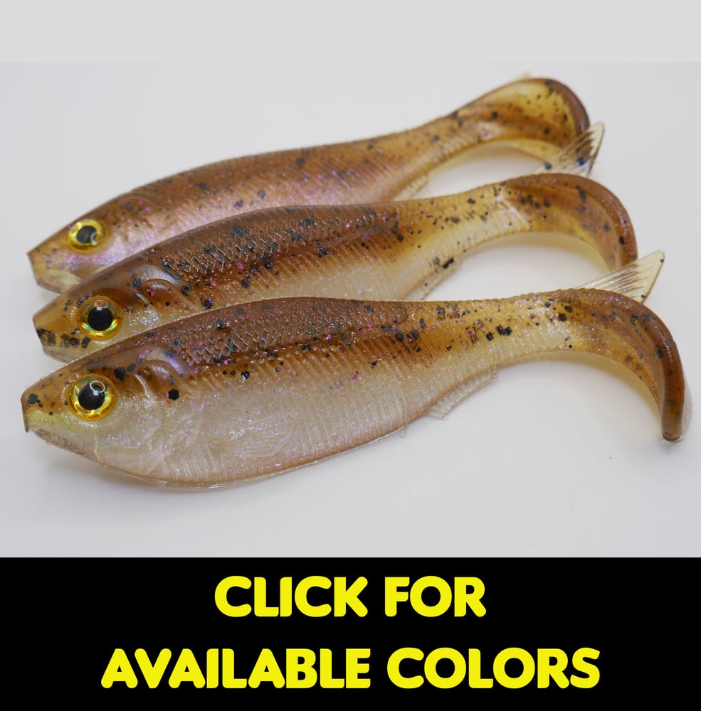 Image of 4.5" Swimbait Split Belly (3 Pack) Assorted colors