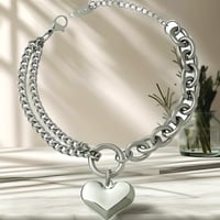 Image 1 of Sweetheart Chain Bracelet | Silver Stainless Steel 
