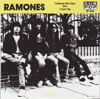 Image 1 of RAMONES - "Carbona Not Glue" 7" Single (Yellow Vinyl)