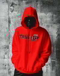 Image 3 of Trilogy456wear Red Bikelife Hoodie – Black Dice Logo