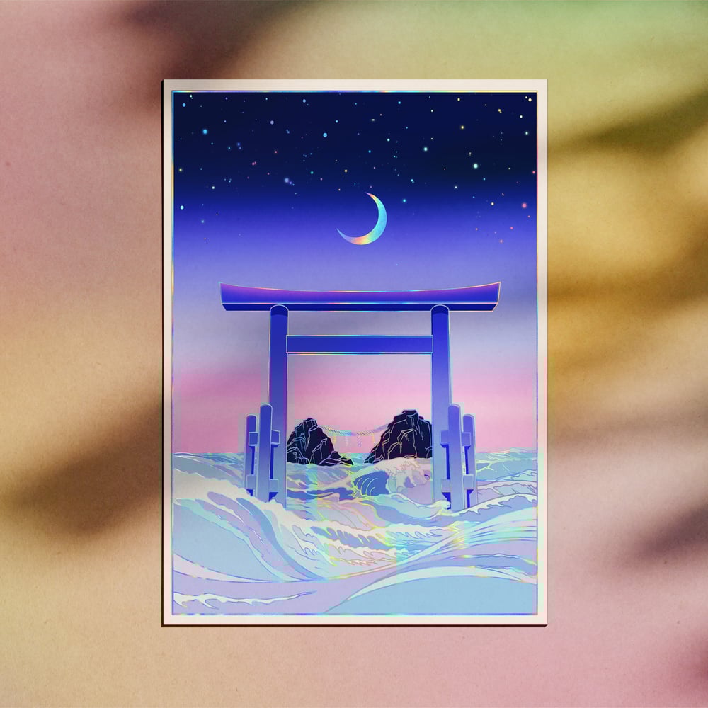 Image of Floating World - HOLOGRAPHIC PRINT - Available in two sizes