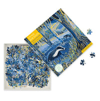 Image 2 of Annie Soudain: Foraging by Moonlight 1000 Piece Sustainable Jigsaw Puzzle