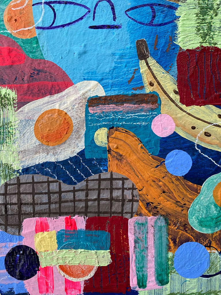 EGGS & PEANUTS PAINTING Image 2