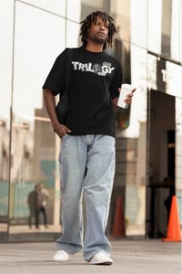 Image 2 of Trilogy456wear Black Tee – Grunge Dice Logo