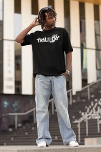 Image 3 of Trilogy456wear Black Tee – Grunge Dice Logo