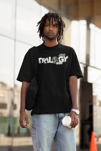 Image 4 of Trilogy456wear Black Tee – Grunge Dice Logo