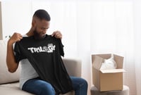 Image 5 of Trilogy456wear Black Tee – Grunge Dice Logo