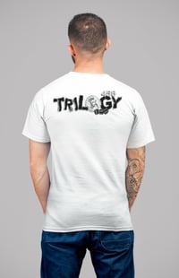 Image 2 of Trilogy456wear White Tee – Double Hit Bikelife Logo