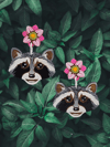 Raccoon Earrings