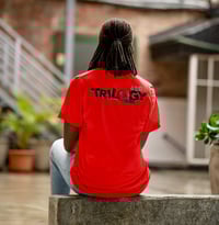 Image 4 of Trilogy456wear Red Tee – Red Bikelife Double Logo
