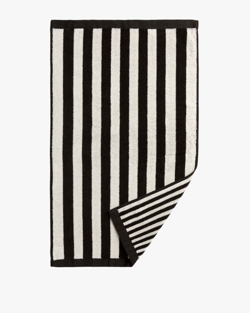 Image of Black Striped Towel Collection